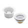 COMBO PACK 3-1/2" Wing Nut Style Kitchen Sink Basket Strainer and Extra-Deep Collar Disposal Trim