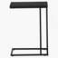 Table d'appoint, en forme de C, bout, côté, collation, stratifié, métal, contemporain, moderne-910349390