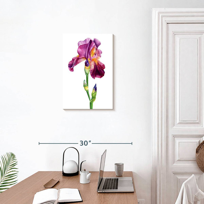 Harnek, belle fleur d'iris, H 24 po x l 16 po