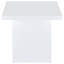 Table de bout blanche ultrabrillante