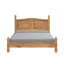 Ensemble de chambre à coucher 3 pièces, une table de chevet, un lit et une grande commode Enye, style rustique en bois massif-117194693