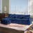 116'' Wide Modular Sectional Sofa With Removable Cushions, Ottoman, And Boucle Upholstery-119156526