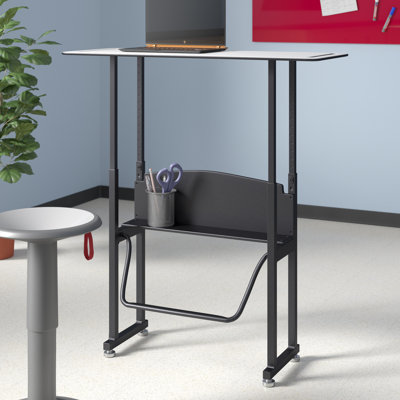 AlphaBetter® Metal Adjustable Height Open Front Desk