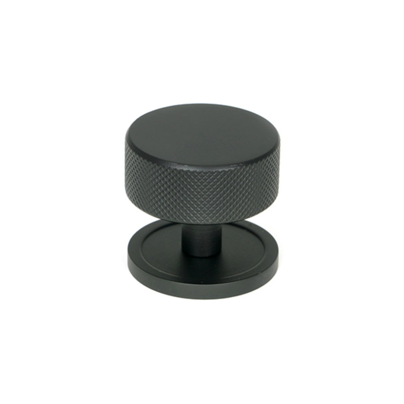 Round Knob, 4 cm, Matt Black