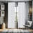 Geometric Semi-Sheer Rod Pocket Sliding Panel-45984186