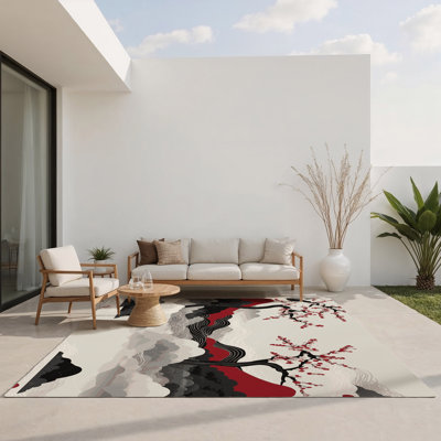 Petal Path Indoor And Outdoor Area Rug