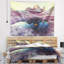 Tapisserie vermillon de falaise mauve à teints landscape-28487323