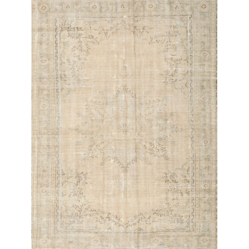 Tapis oriental beige / gris, Rectangle 5 pi x 8 pi