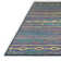 Tapis jaune / bleu / vert tissé à la machine Anbria