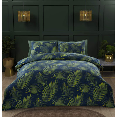 Polyester Floral Duvet Cover with Pillowcases