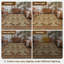 Tapis floral rose / beige antidérapant lavable à la machine Bloom-1592405388-1590878324