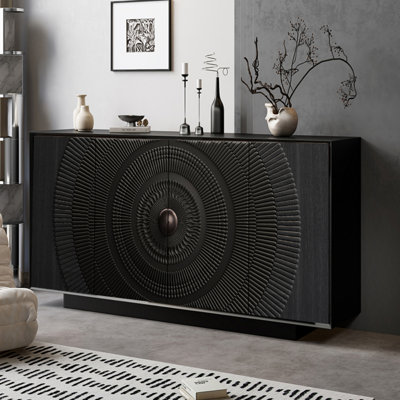 Floor-Standing High-End Black Sideboard