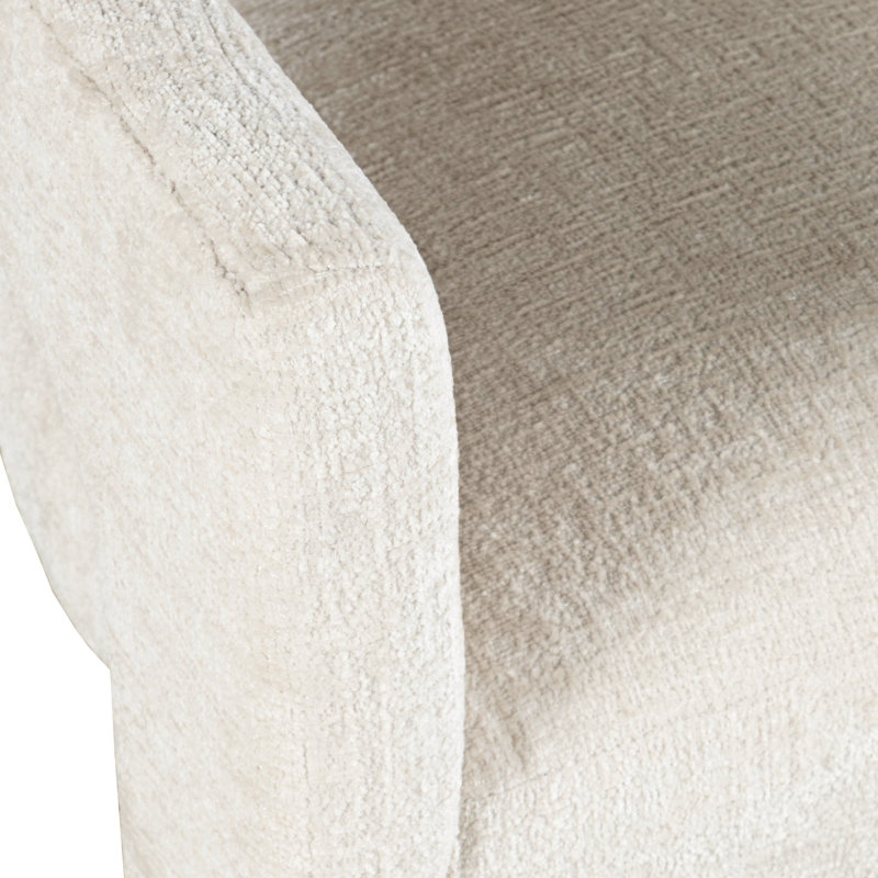 Tabouret de comptoir 24 po Darlington, Microsuède beige naturel Gwen