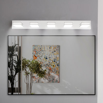 1-chrome LED dimmable industrial Vanity Light