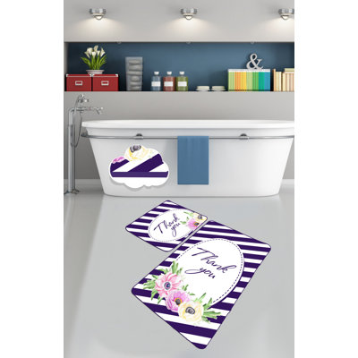 Ensemble de tapis de bain de qualité supérieure (2 pièces) en polyester antibactérien de 23,6 po x 39,4 po et de 19,7 po x 23,6 po | Dessous antidérapant, 700 g / m² | Lavable à la machine, doux et durable pour le confort de la salle de bain, design élégant et fonctionnel