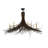 Rustic Lodge 6 - Light Dimmable Chandelier