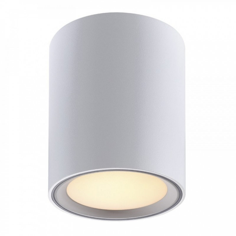 Fallon LED Flush Mount, Brushed Steel, 12cm H x 10cm W x 10cm D