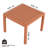 Summer 2-Piece Indoor & Outdoor Furniture Set, 1 Chair & 1 Coffee Table, Waterproof PP Material, Easy Assembly Patio Conversation Set, Apricot Brown-1786328537
