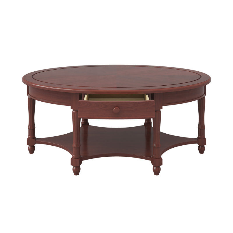 Table basse traditionnelle avec rangement