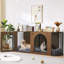 Cage double pour chien en métal de style moderne-1934771759