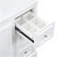 Meuble-lavabo transitionnel 36 po avec lavabo en céramique de 36 po - Comprend 2 portes à fermeture en douceur, une tablette réglable en forme de U, 3 tiroirs (dont un avec séparateur), une finition peinte et un grand espace de rangement-9425183