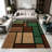1PC Geometric Wood Grain Patchwork area rugs for Living Room, Soft and Comfortable, Suitable for all seasons, easy-to-maintain, machine washable Indoor floor mat, Under Table Farmhouse suitable for dining room, bedroom, kitchen, entryway, patio, home-129164088