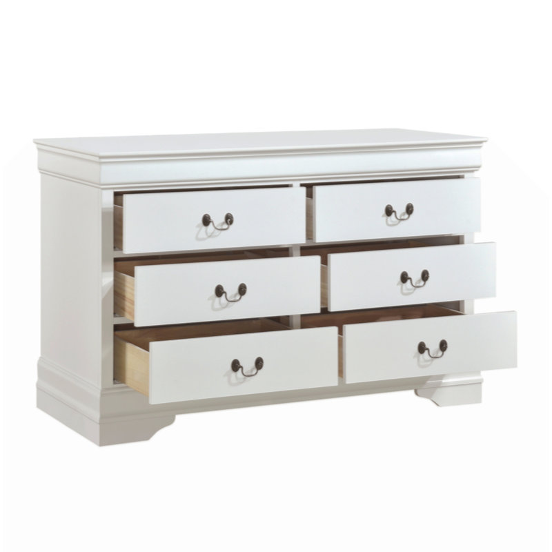 Commode de style traditionnel Louis Phillippe, Blanc