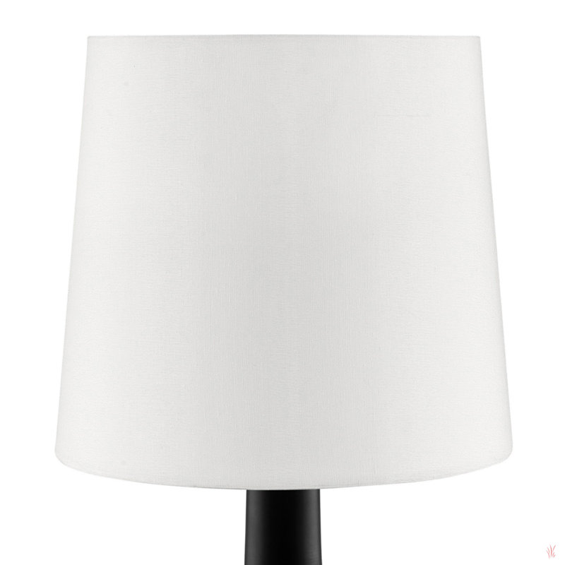 Lampe de chevet 17 po Dedrek, Noir mat