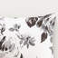 Literie florale noire et blanche pour lit simple / simple TG, édredon ultra doux, tissu odorant