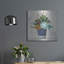 «Succulent Still Life 1 Navy» par Julia Purinton, art mural en métal, 24 po x 24 po