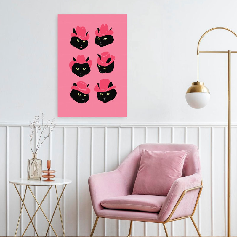 Art contemporain, art contemporain pour chat, H 24 po x l 16 po
