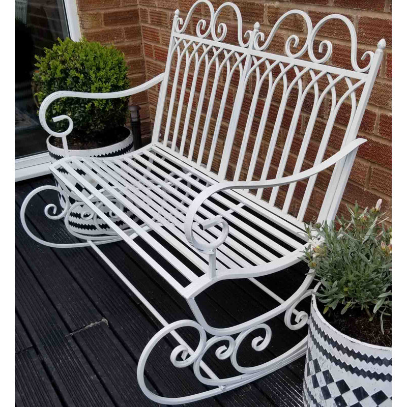 Macek Metal Outdoor Chair, White