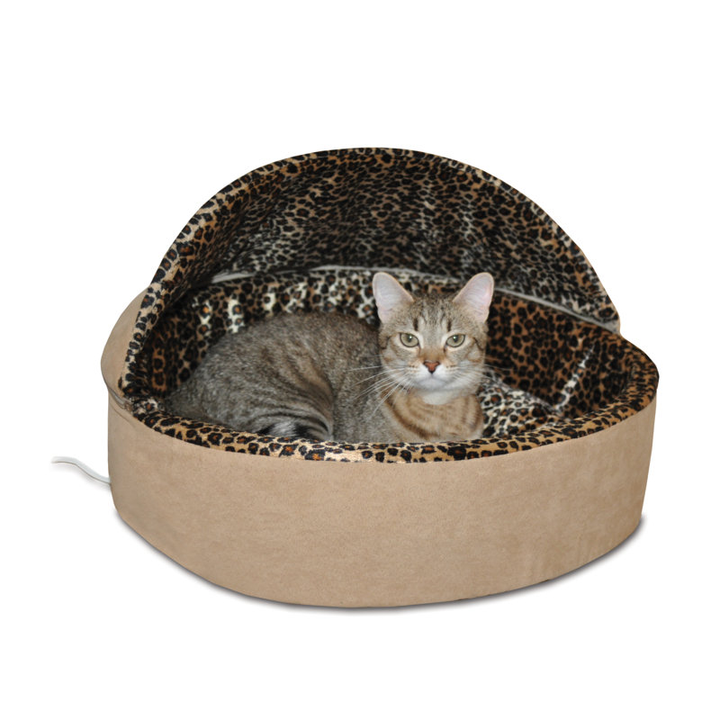 Lit rond pour chat, Petit (H 16 po x l 16 po), Moka