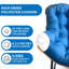 Chaise berçante ergonomique en métal et rotin pour le salon et le patio