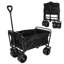 Chariot de plage pliable 100L pliable avec une grande capacité de 220Lbs, chariots de wagons pliables robustes avec de grandes roues pour le sable, le jardin, le camping-110115612