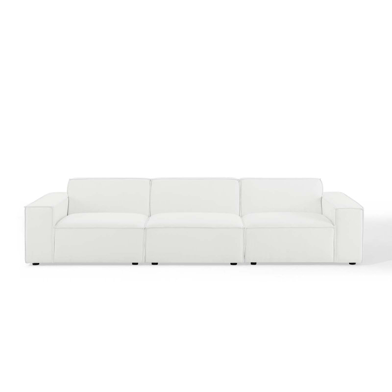 Modway Restore 3-Piece Sectional Sofa, White