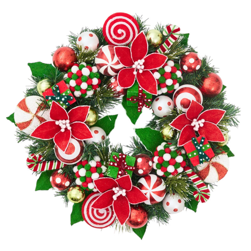 Couronne de Noël à la menthe poivrée