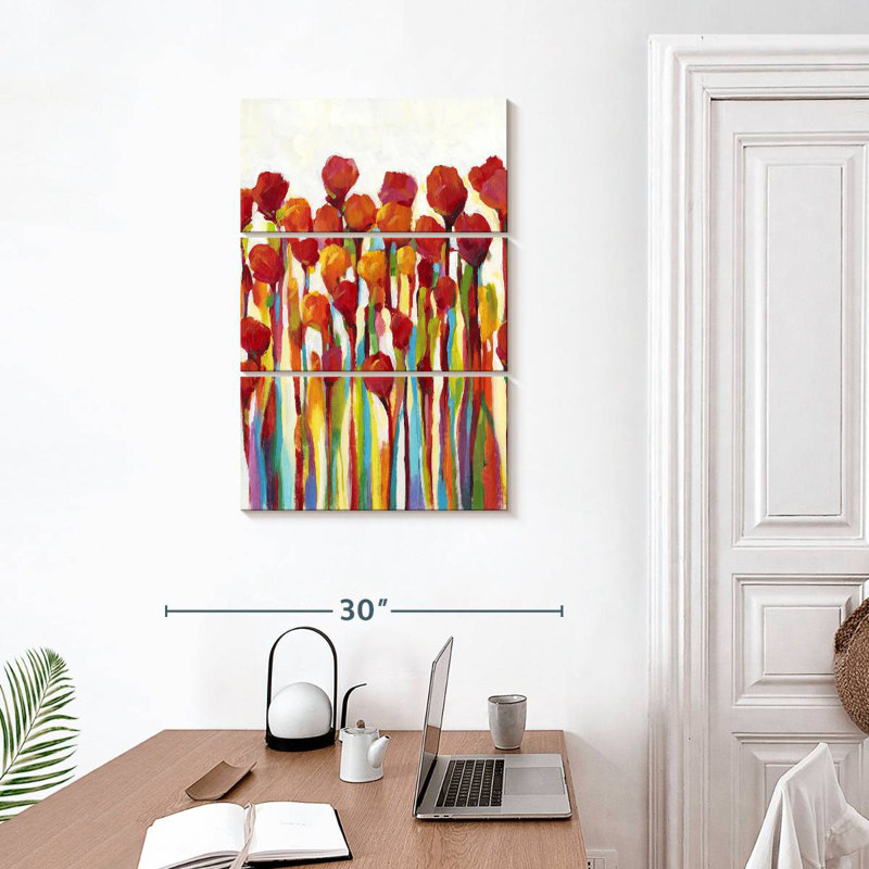 Harnek éclatant de couleur I, H 32 po x l 20 po