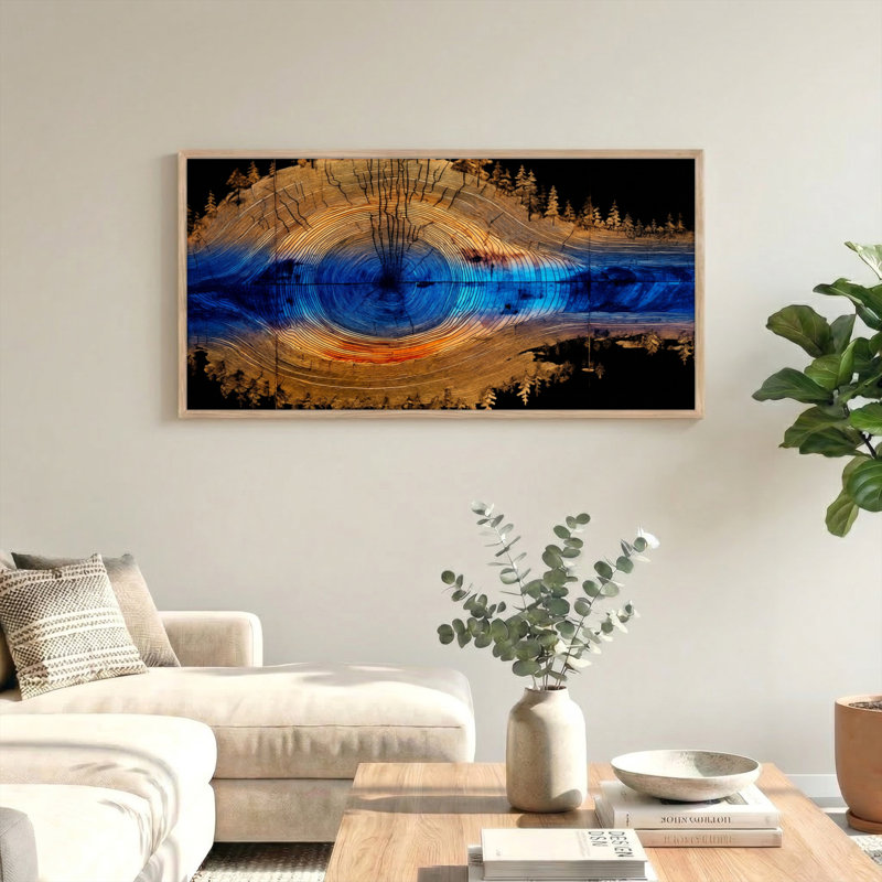 Tableau paysage encadré sur toile, 1 pièce, 122 x 61 cm (48 x 24 pouces)., 48 x 24 pouces