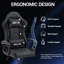 Fauteuil de jeu ergonomique de style course, fauteuil de bureau d'ordinateur à haut dossier avec support lombaire et appui-tête réglables, fauteuil de jeu PC pivotant en cuir synthétique 360 ° pour adultes-1984726373