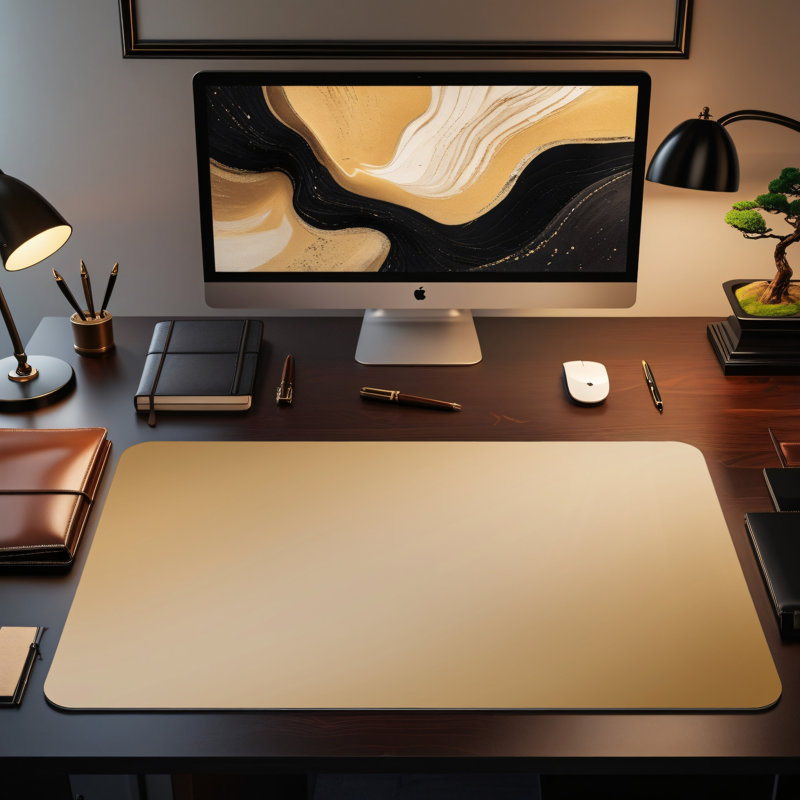 Polyester Desk Pad, 31.5x15.5