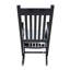 Chaise berçante en bois noir sans passe-partout-1963254890
