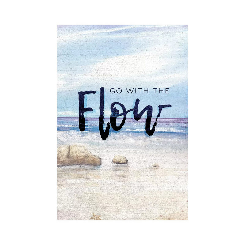 Go With The Flow by Kingsley - Wrapped Canvas Gallery-Wrapped Canvas Giclée
