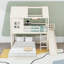Lit superposé simple au-dessus d'une chambre double avec glissoire, échelle, garde-robe et tablettes de rangement Enchanted-129445253