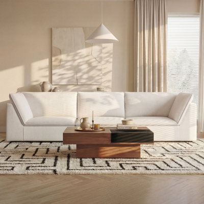 Clara 111"W Modern Upholstered Sofa