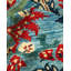 Tapis unique en laine noué à la main 6 pi 3 po x 9 pi 6 po nouvel âge Hillrich - bleu / rouge / bleu marine