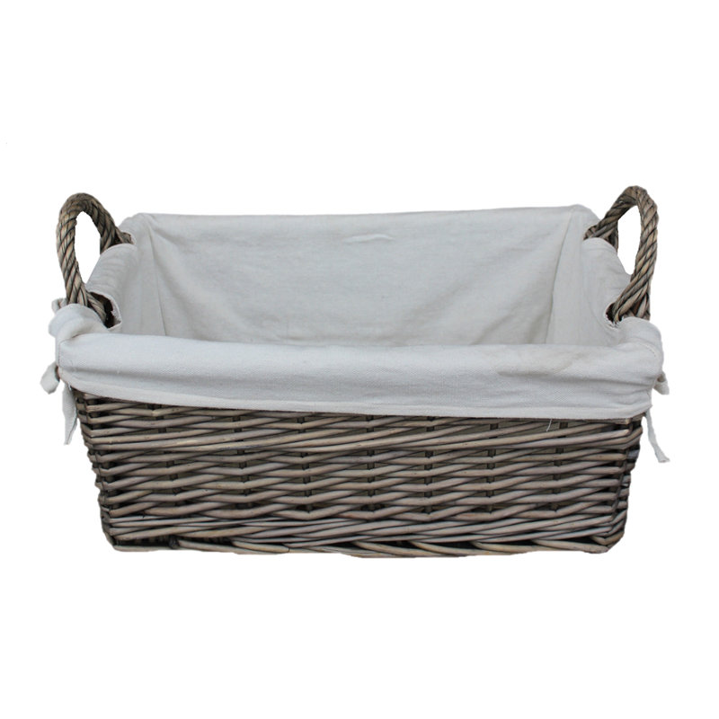 Brambly Cottage Wicker Decorative Basket, 22cm H x 52cm W x 32cm D