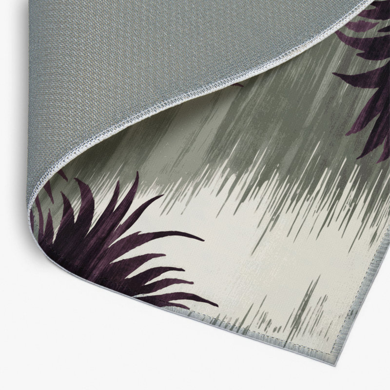 Watercolor Brown Indoor and Outdoor Area Rug, Rectangle 9' x 12'