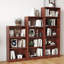 Bibliothèque autoportante à 3 tablettes en bois réglables pour bureau à domicile, 3 couches-122821707