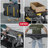 Keter Folding Portable Workbench Sawhorse with (2) 12" Clamps, Black and Yellow
